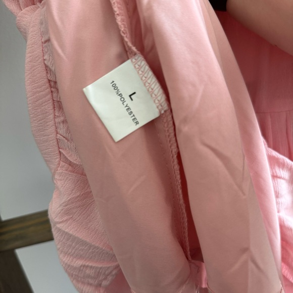 Pink High Neck Ruffle Dress - Picture 4 of 5